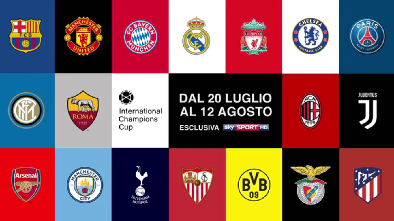 Immagine di International Champions Cup 2018 diretta esclusiva Sky Juventus, Roma, Inter e Milan - Scopri di più su Sky Italia