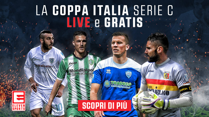 Immagine di Domenica riparte la Coppa Italia Serie C in diretta streaming gratis su Eleven Sports - Scopri di più su Sport