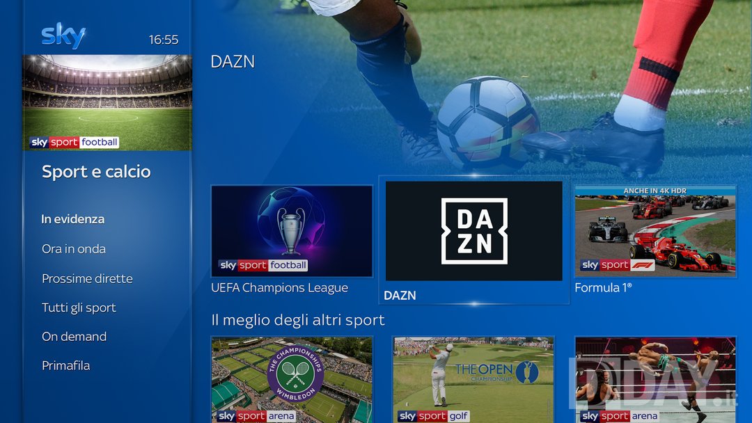applicazione dazn su sky applicazione dazn su sky