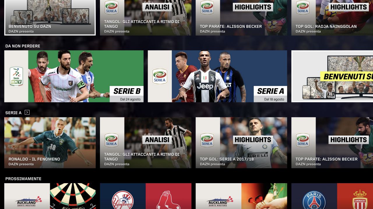 Serie A, un mese di visione gratuita DAZN come rimborso ai clienti impattati