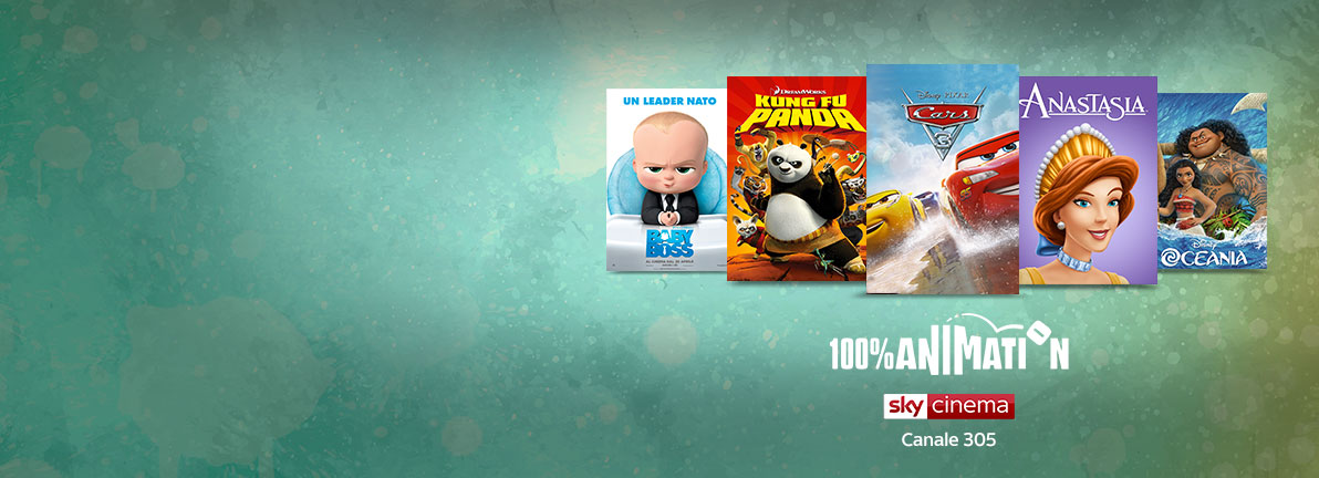Immagine di Sky Cinema 100% Animation, canale dedicato ai migliori film d’animazione. - Scopri di più su Sky Italia