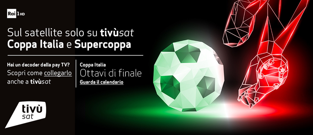 Immagine di Sul satellite visibile solo su Tivùsat Coppa Italia e SuperCoppa Italiana - Scopri di più su Satellite / Estero