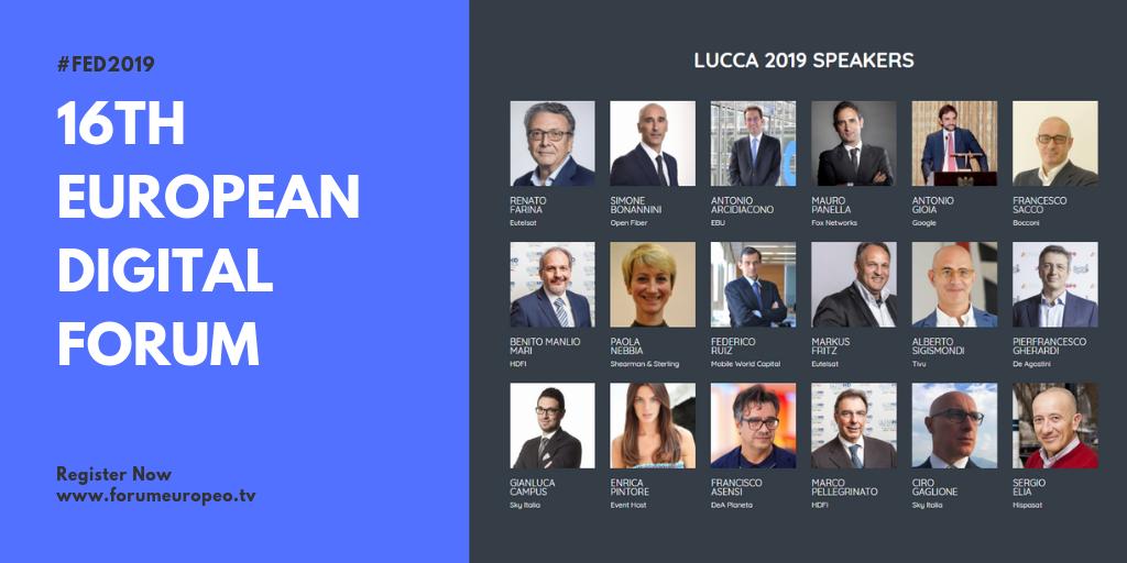 Foto - Annunciati i primi 18 speaker #ForumEuropeo Lucca 2019. Aperte le iscrizioni!