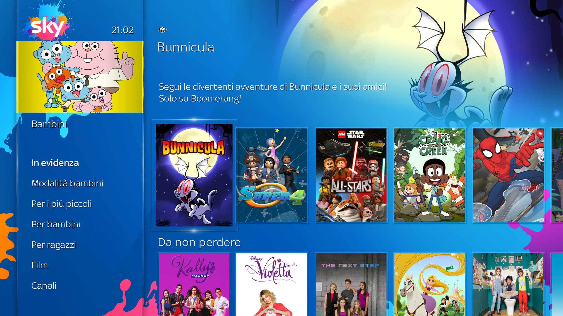 Immagine di Con Sky Q il mondo è dei bambini, si rinnova la sezione kids sicura e divertente - Scopri di più su Sky Italia