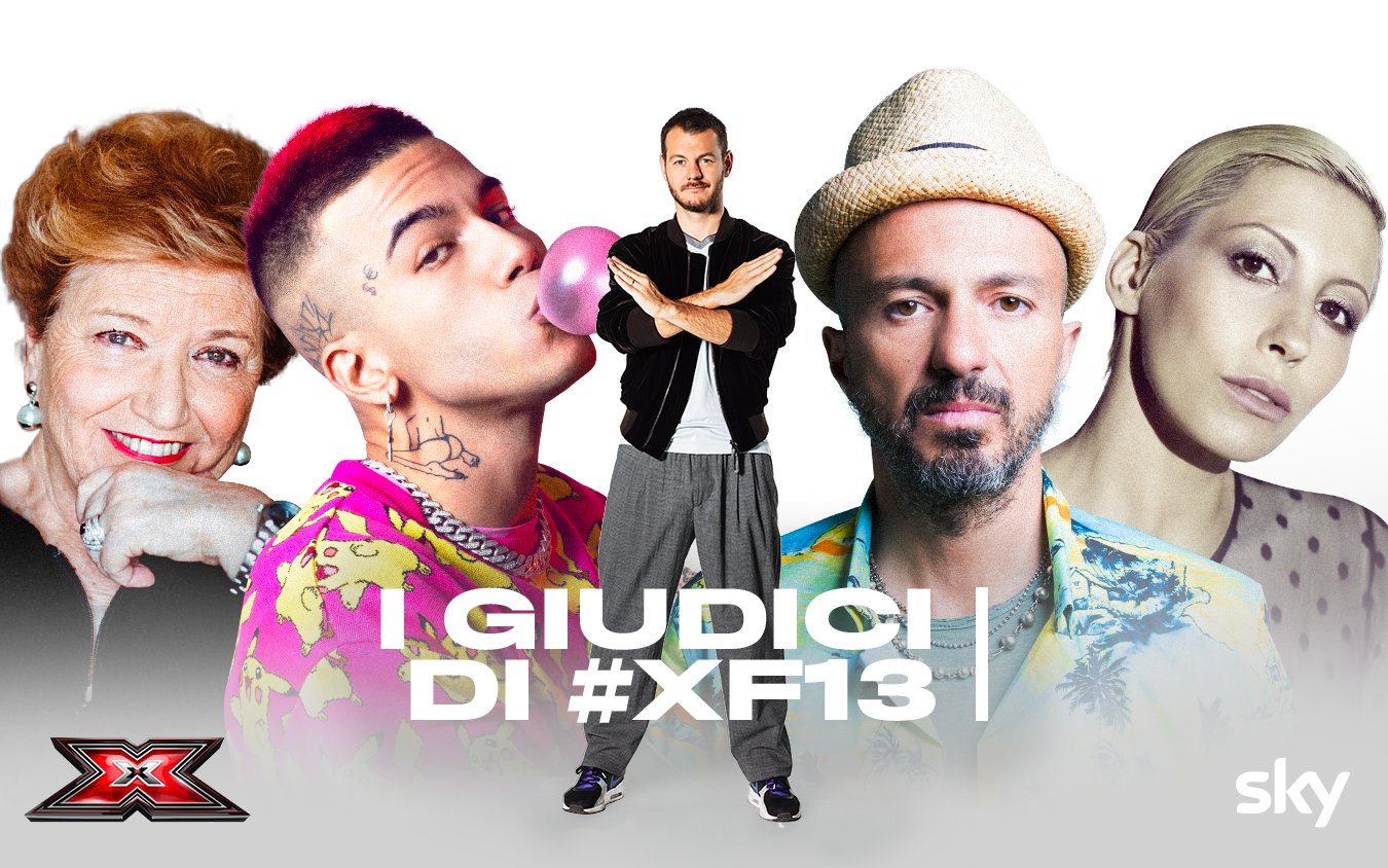 Giuria XFactor 2019 - Mara Maionchi, Malika Ayane, Samuel, Sfera Ebbasta