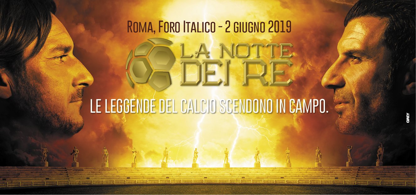 Immagine di La Notte dei Re - Totti e Figo si sfidano in diretta su Sky Sport e TV8 - Scopri di più su Sky Italia
