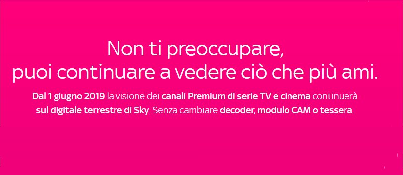 Foto - Canali Premium Cinema e Serie visibili sul digitale terrestre con Sky