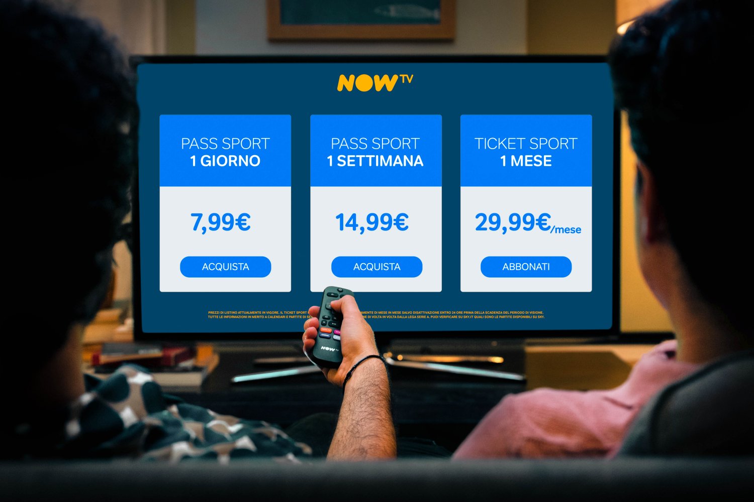 Immagine di «Tanto calcio, zero sbattimenti», on air nuova campagna Sky per NOW TV - Scopri di più su Sky Italia