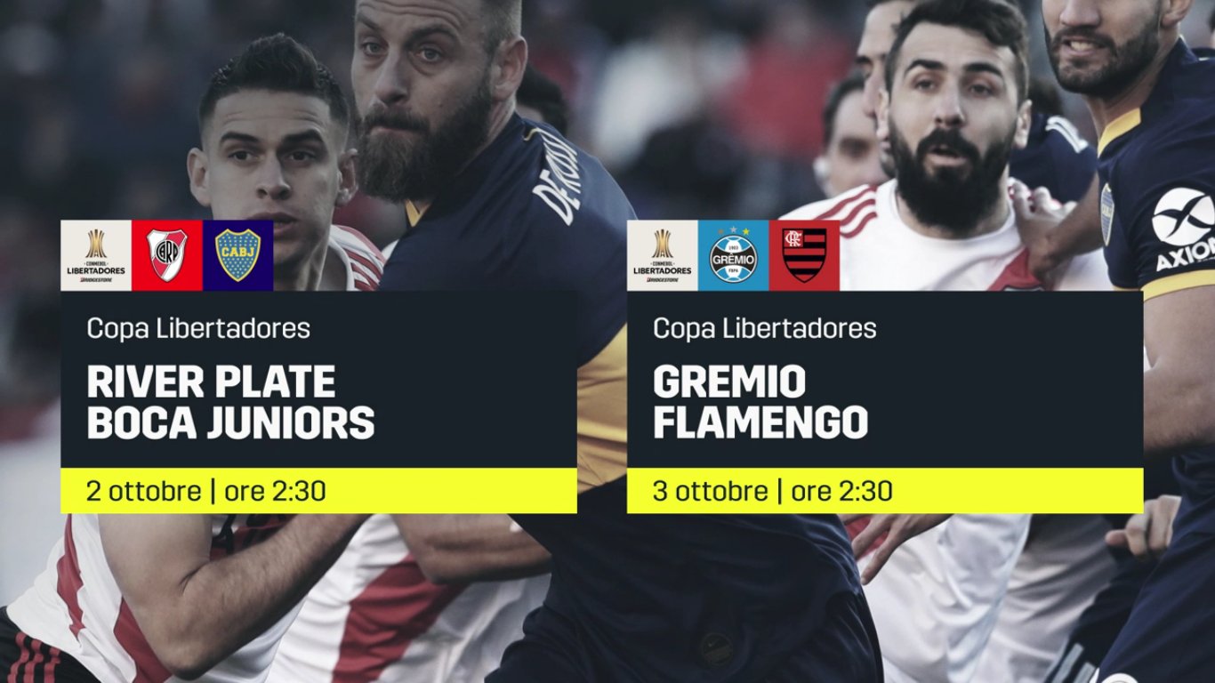 Immagine di River Plate e Boca Juniors si sfidano in Copa Libertadores, diretta su DAZN - Scopri di più su DAZN