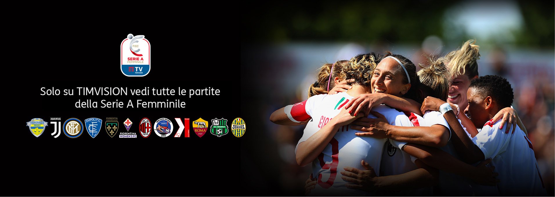 Da oggi sulla TV di TIM gli incontri della Serie A Femminile TIMVISION 