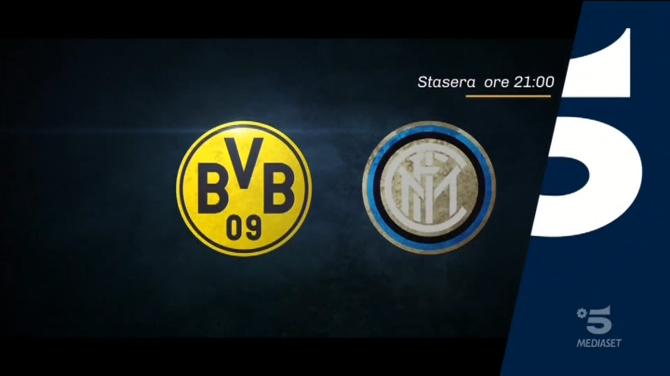 Immagine di Champions, Borussia Dortmund - Inter stasera in chiaro su Canale 5. - Scopri di più su Sport