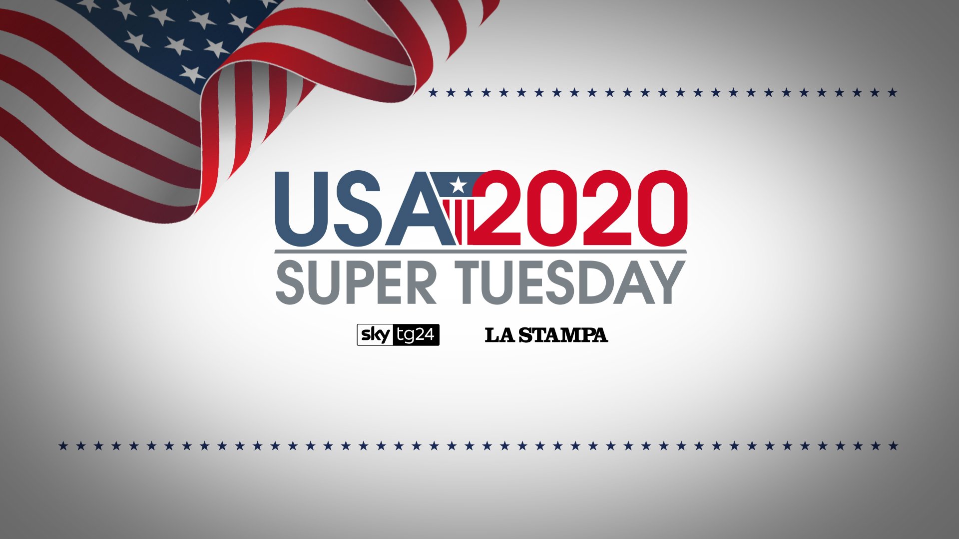Immagine di Sky TG24 e La Stampa per raccontare il Super Tuesday USA 2020  - Scopri di più su Sky Italia