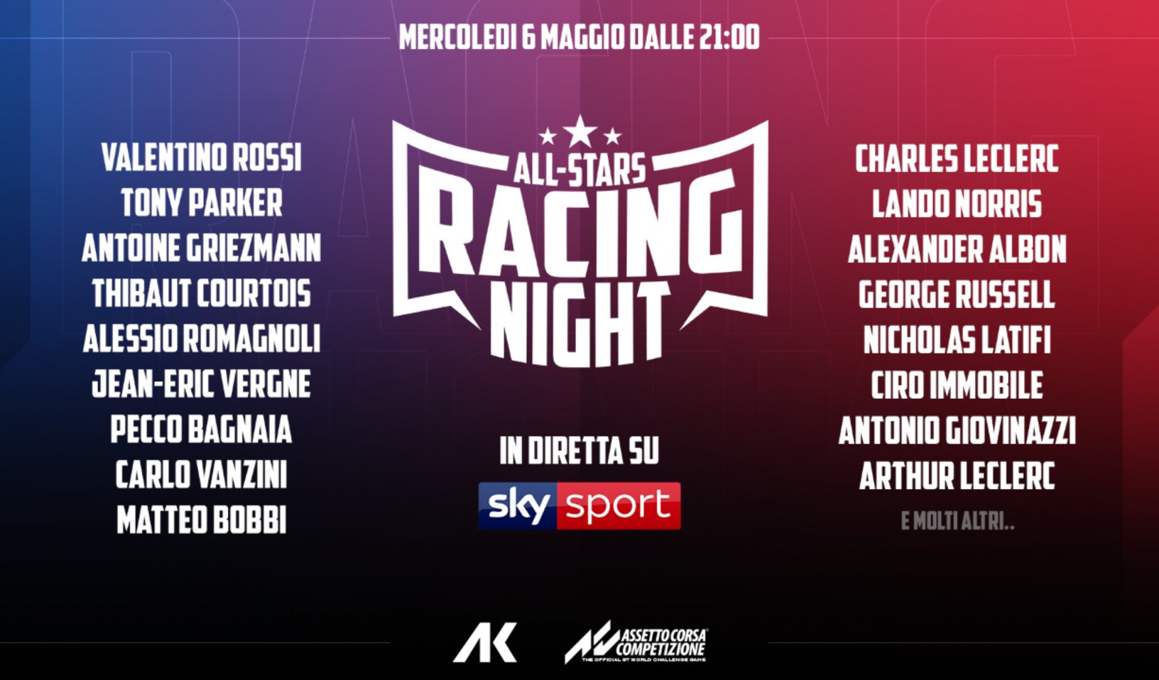 Foto - Formula 1 vs MotoGP nella «All stars racing night» in diretta su Sky Sport