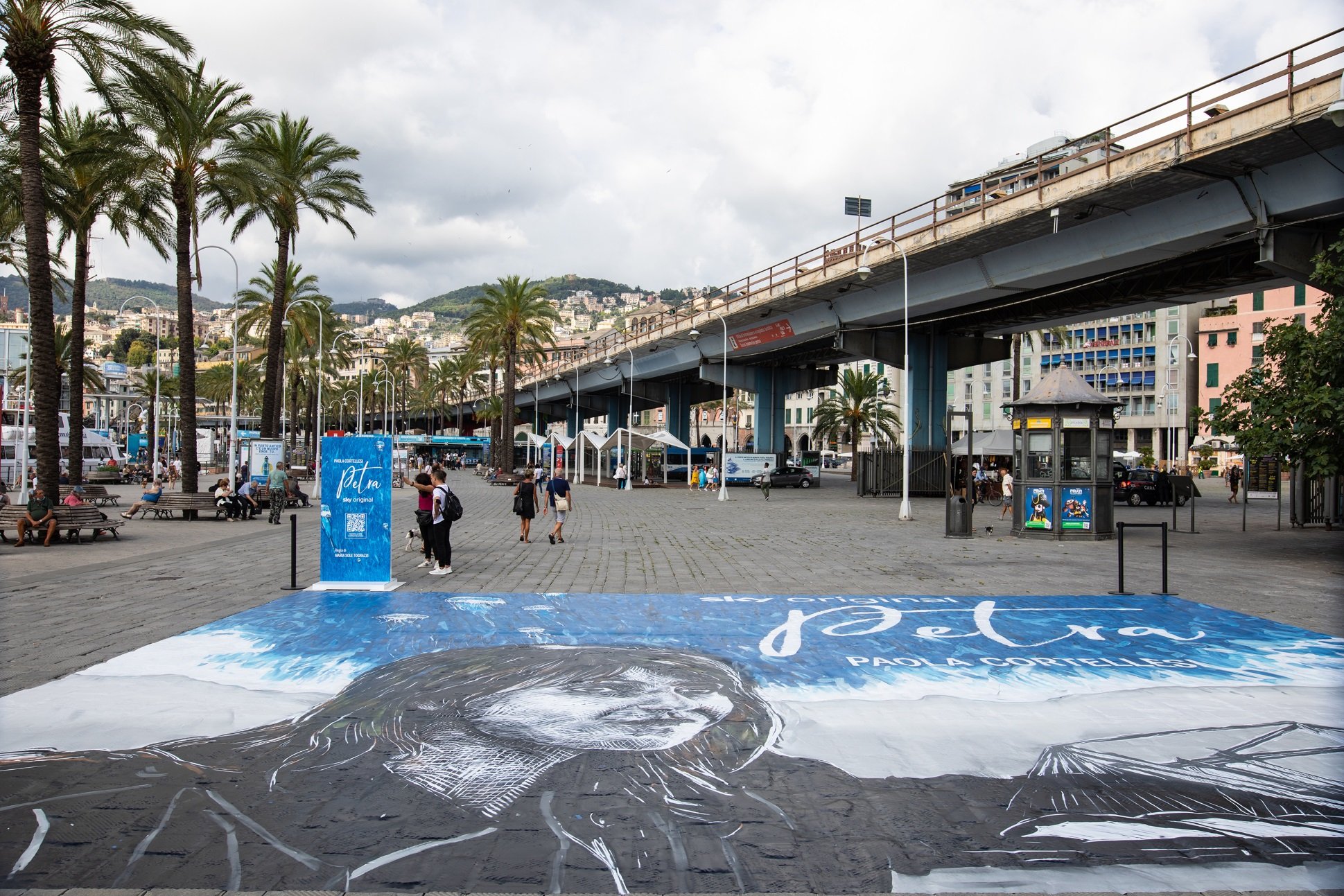 Sky, la «Petra» di Paola Cortellesi al Porto Antico di Genova