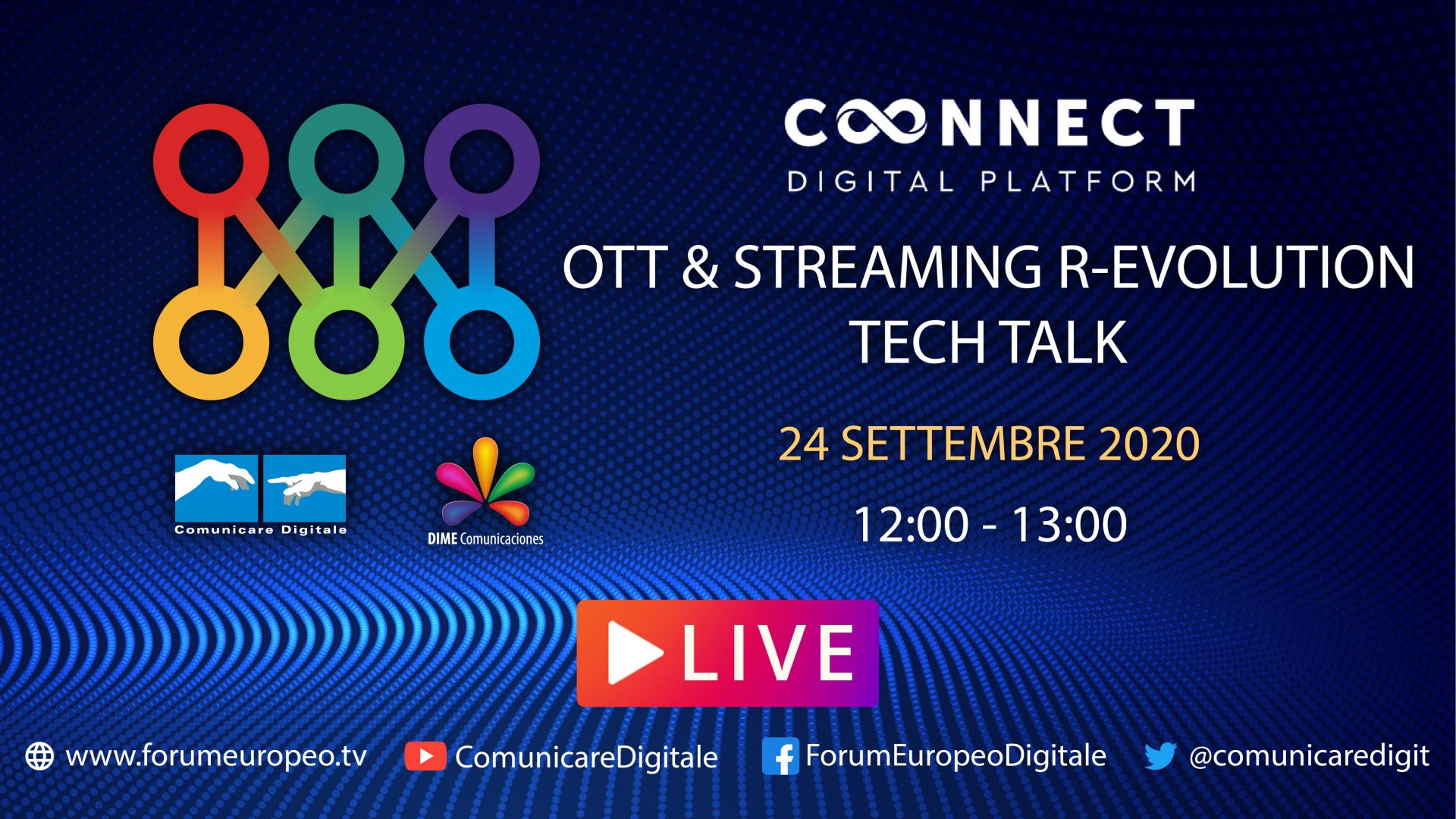 LIVE | OTT & Streaming r-evolution Tech Talk. Diretta streaming Digital-News.it