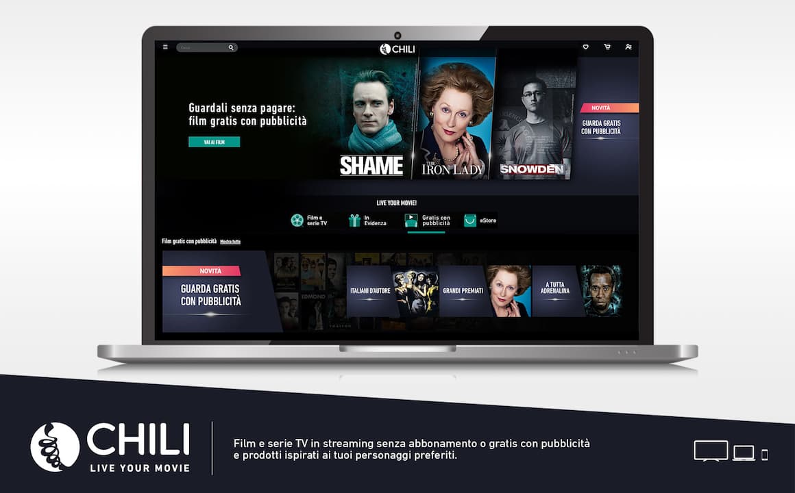 Immagine di CHILI lancia il servizio Advertising-based Video on demand (AVOD)  - Scopri di più su Internet e Tv