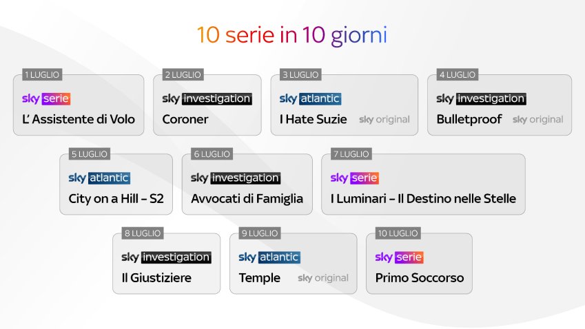 Immagine di 10 novità in 10 giorni per il lancio Sky Serie e Sky Investigation - Scopri di più su Sky Italia