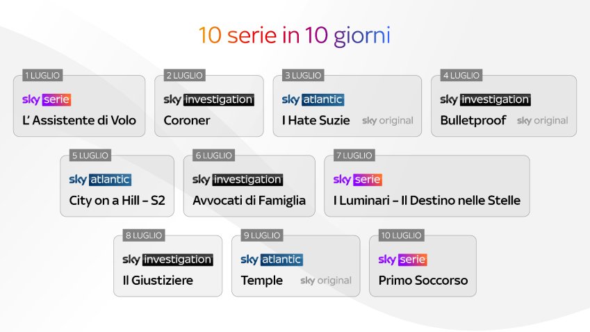 Foto - 10 novità in 10 giorni per il lancio Sky Serie e Sky Investigation