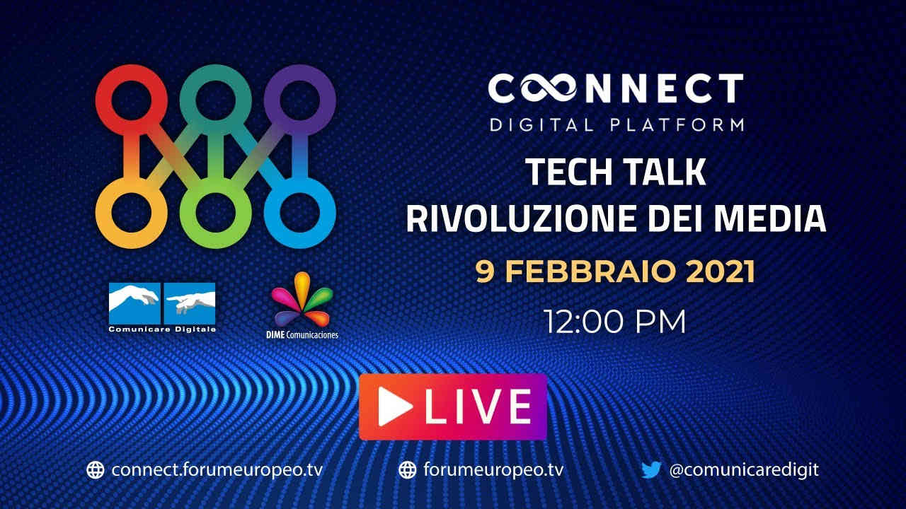 Visualizza: LIVE | La Rivoluzione dei Media Tech Talk. Diretta streaming Digital-News.it su Digital-News.it Immagine di LIVE | La Rivoluzione dei Media Tech Talk. Diretta streaming Digital-News.it - Scopri di più su Televisione