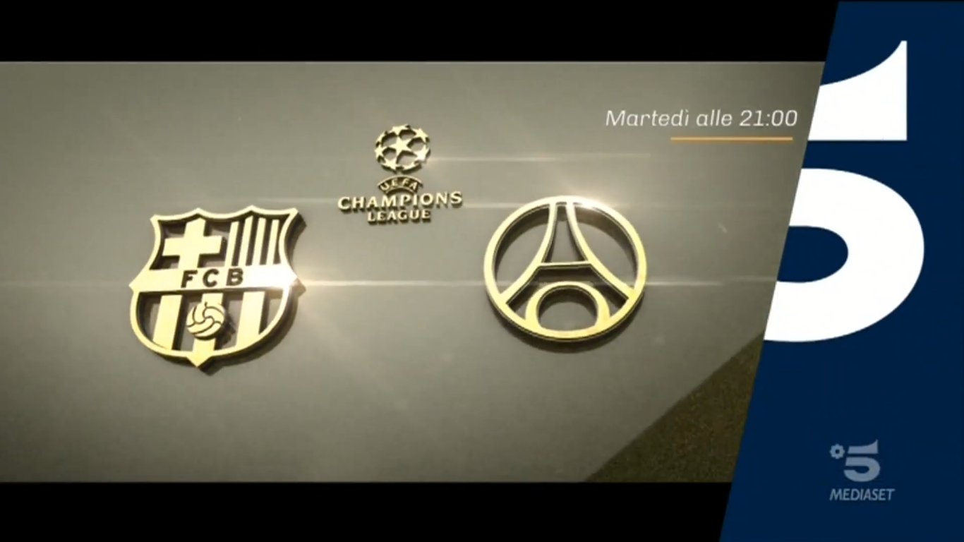 Immagine di Champions, Barcellona - PSG Diretta Canale 5, Telecronisti Sport Mediaset - Scopri di più su Sport