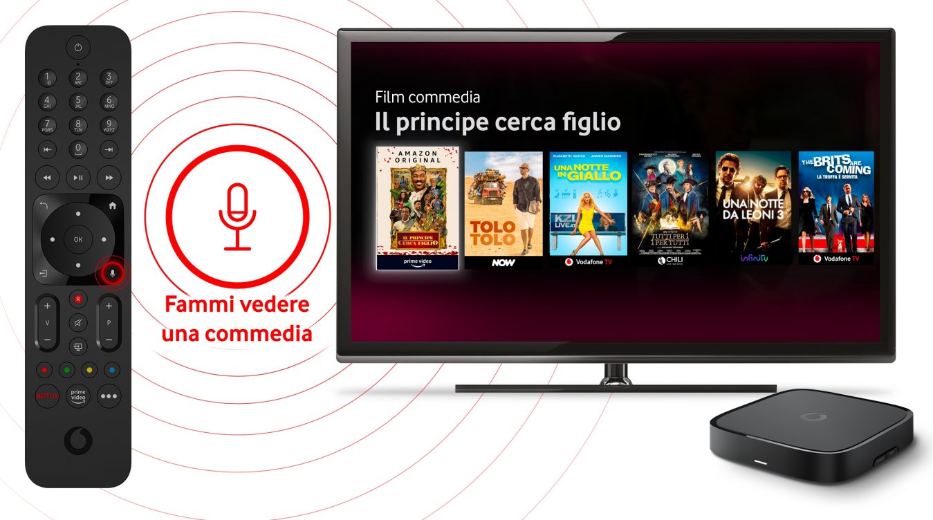 Foto - Vodafone lancia il nuovo TV BOX PRO con controllo vocale e interfaccia rinnovata