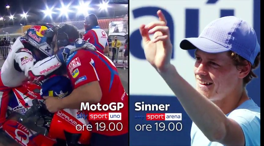 Immagine di MotoGP Doha o ATP Miami con Sinner? Entrambi con Sky Sport Split Screen!  - Scopri di più su Sky Italia