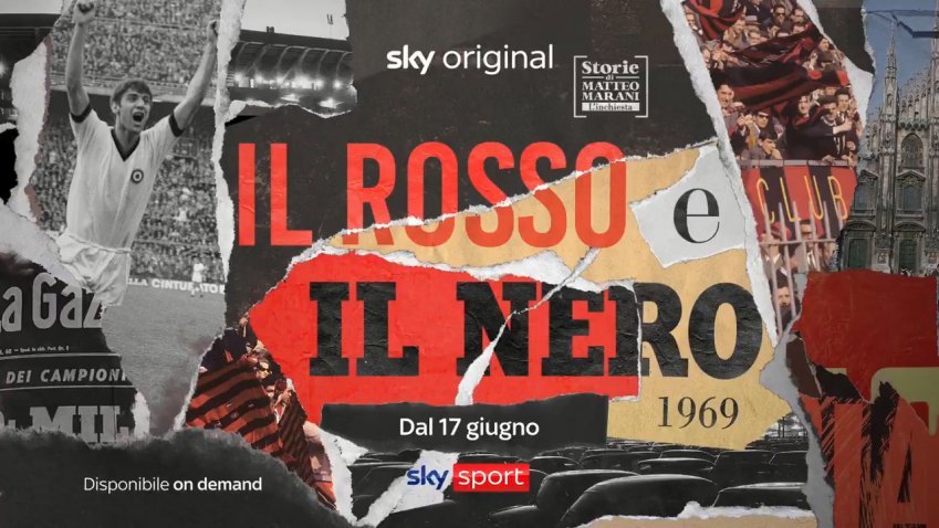 Foto - Storie di Matteo Marani su Sky Sport «1969, Il rosso e il nero»