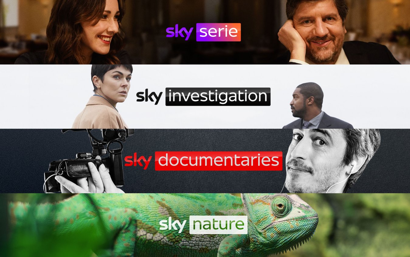 4 nuovi canali: dal 1 luglio Sky Serie, Sky Investigation, Sky Documentaries e Sky Nature