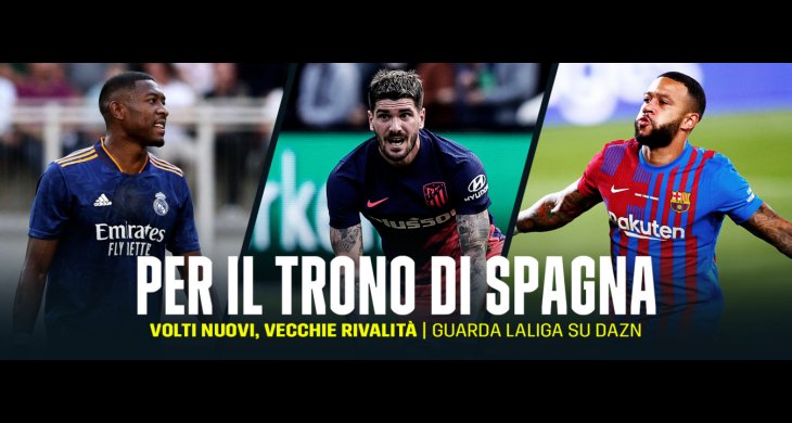 Visualizza: Calcio Estero, al via la Liga Spagnola in diretta esclusiva DAZN su Digital-News.it Immagine di Calcio Estero, al via la Liga Spagnola in diretta esclusiva DAZN - Scopri di più su DAZN