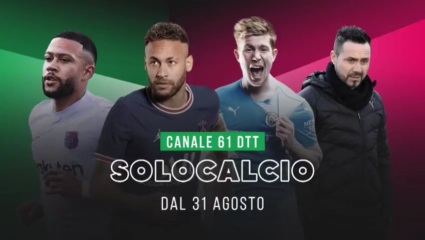 Immagine di Sportitalia con SoloCalcio visibile in chiaro al canale 61 digitale terrestre - Scopri di più su Sport