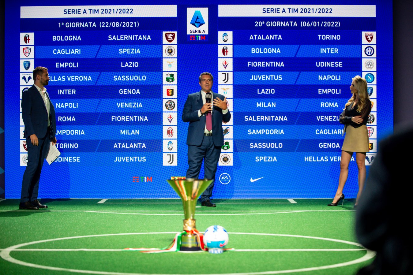 Immagine di Serie A 2021 - 2022, anticipi e posticipi 3a - 19a Giornata diretta tv DAZN e Sky Sport - Scopri di più su Sport