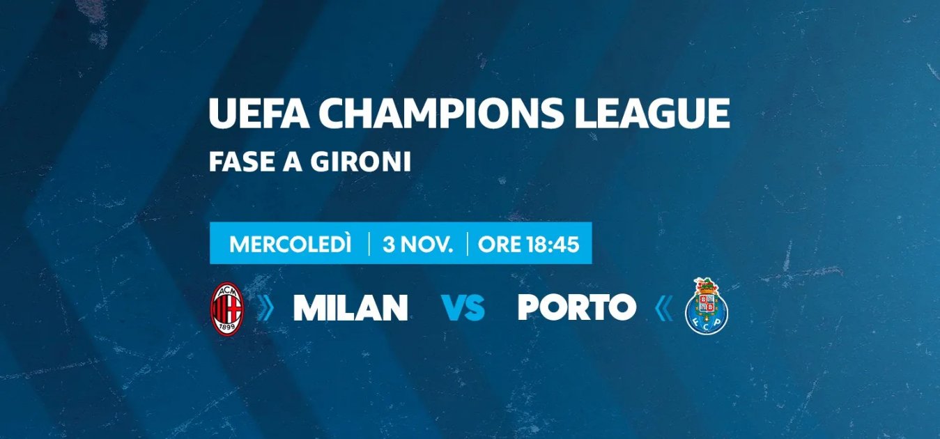 Champions League, Milan - Porto (diretta esclusiva Amazon Prime Video)