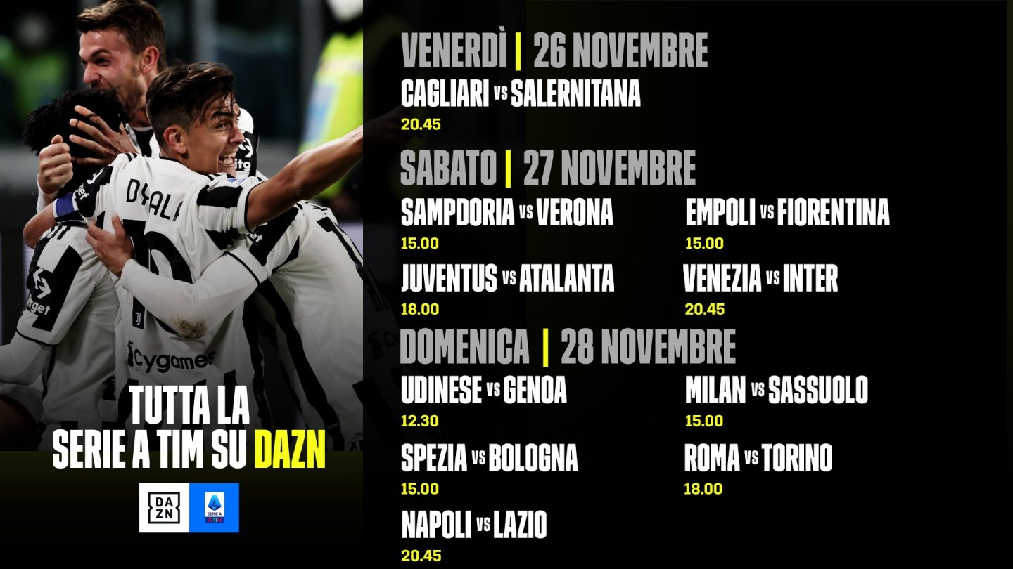 Foto - DAZN Serie A 2021/22 Diretta 14a Giornata, Palinsesto Telecronisti