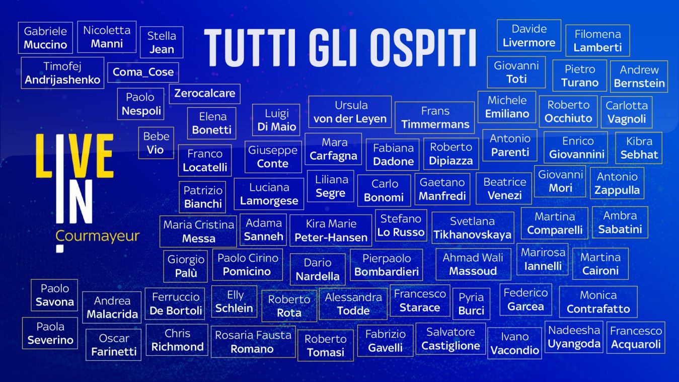 Immagine di Sky TG24 Live In Courmayeur - Next Generation con tanti ospiti e dibattiti in diretta - Scopri di più su Sky Italia