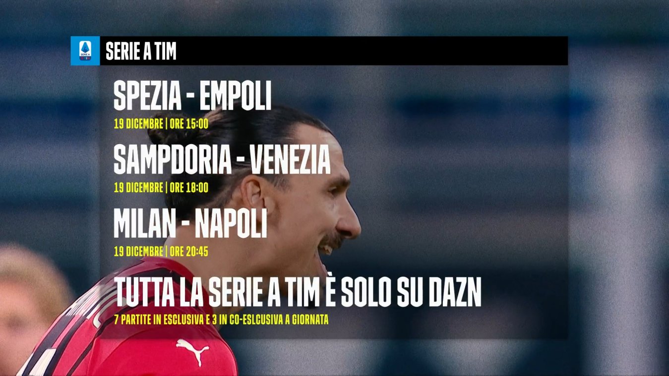 Immagine di DAZN Serie A 2021/22 Diretta 18a Giornata, Palinsesto Telecronisti - Scopri di più su DAZN