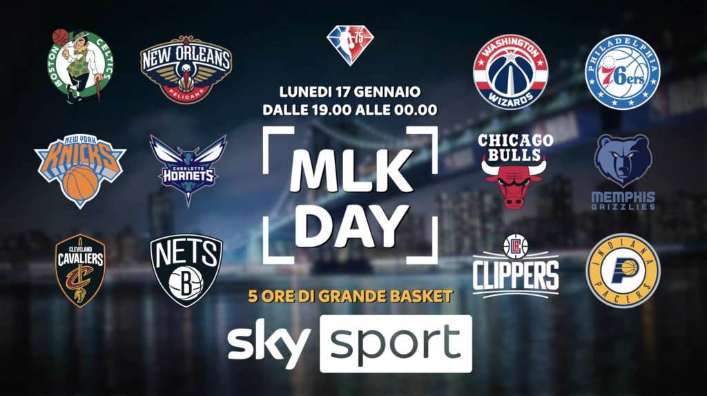 NBA, Martin Luther King Day su Sky Sport con Diretta Basket 360