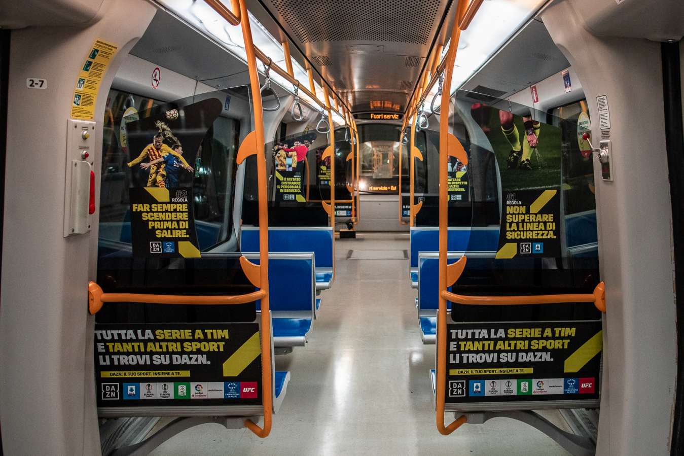 Due nuove campagne DAZN con Bruno Pizzul e la Linea 5 della Metro a Milano
