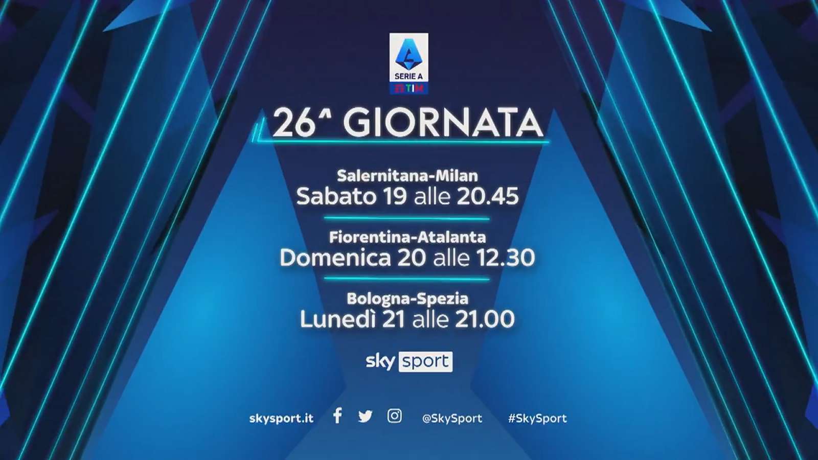 Sky Sport Serie A 2021/22 Diretta 26a Giornata, Palinsesto Telecronisti NOW