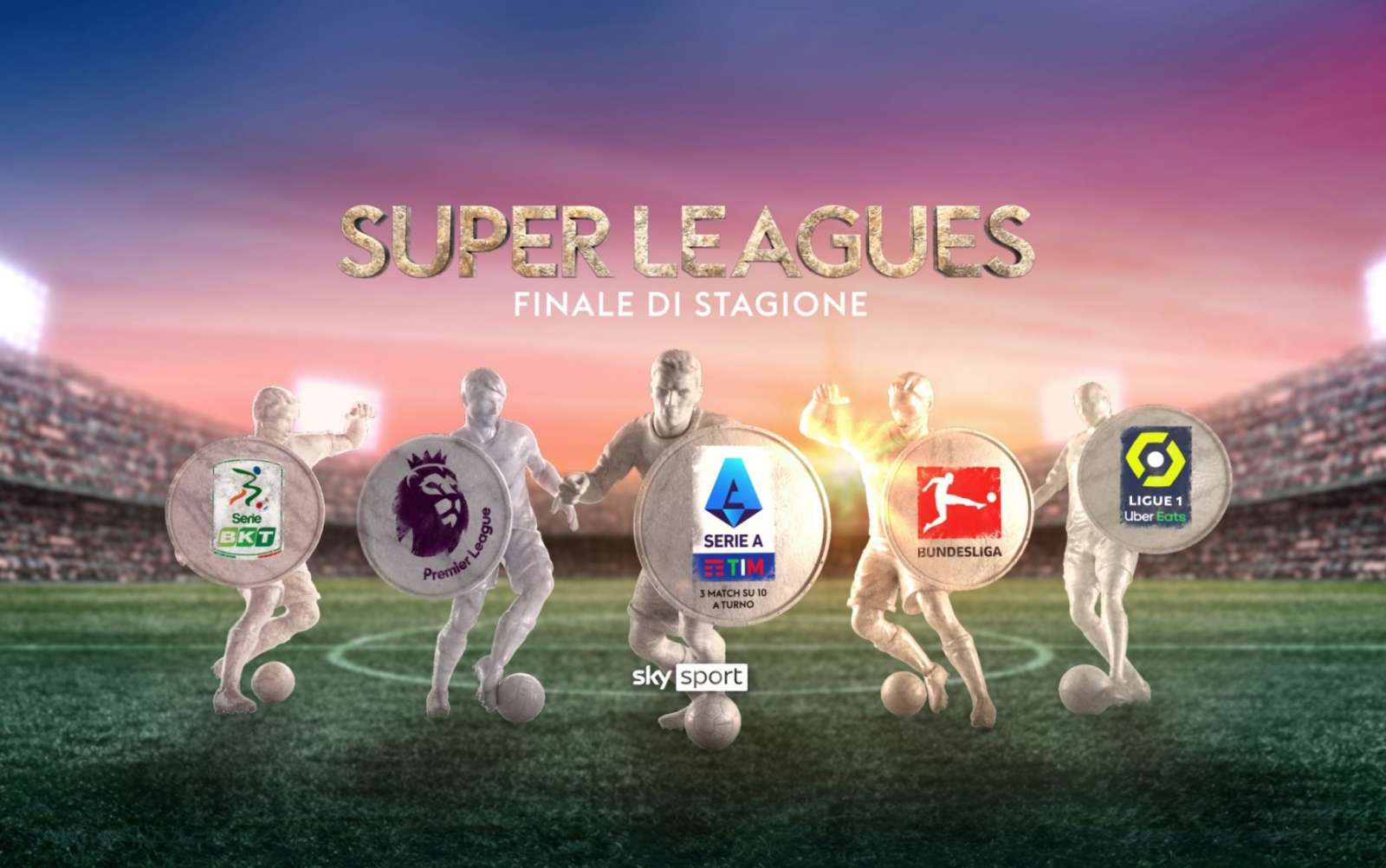 Tre giorni di grandi sfide su Sky Sport tra Premier, Bundesliga, Ligue 1, Serie A e Serie B. 
