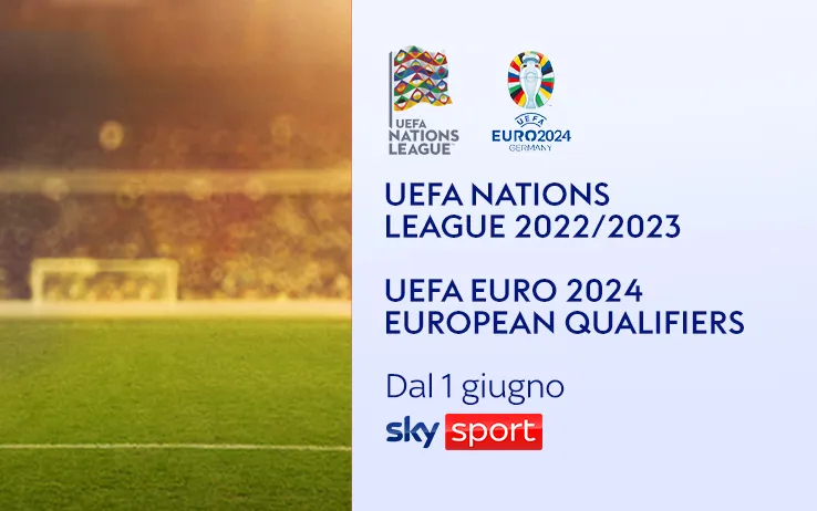 Su Sky e NOW la Nations League 2022/2023 e le Qualificazioni a Euro 2024