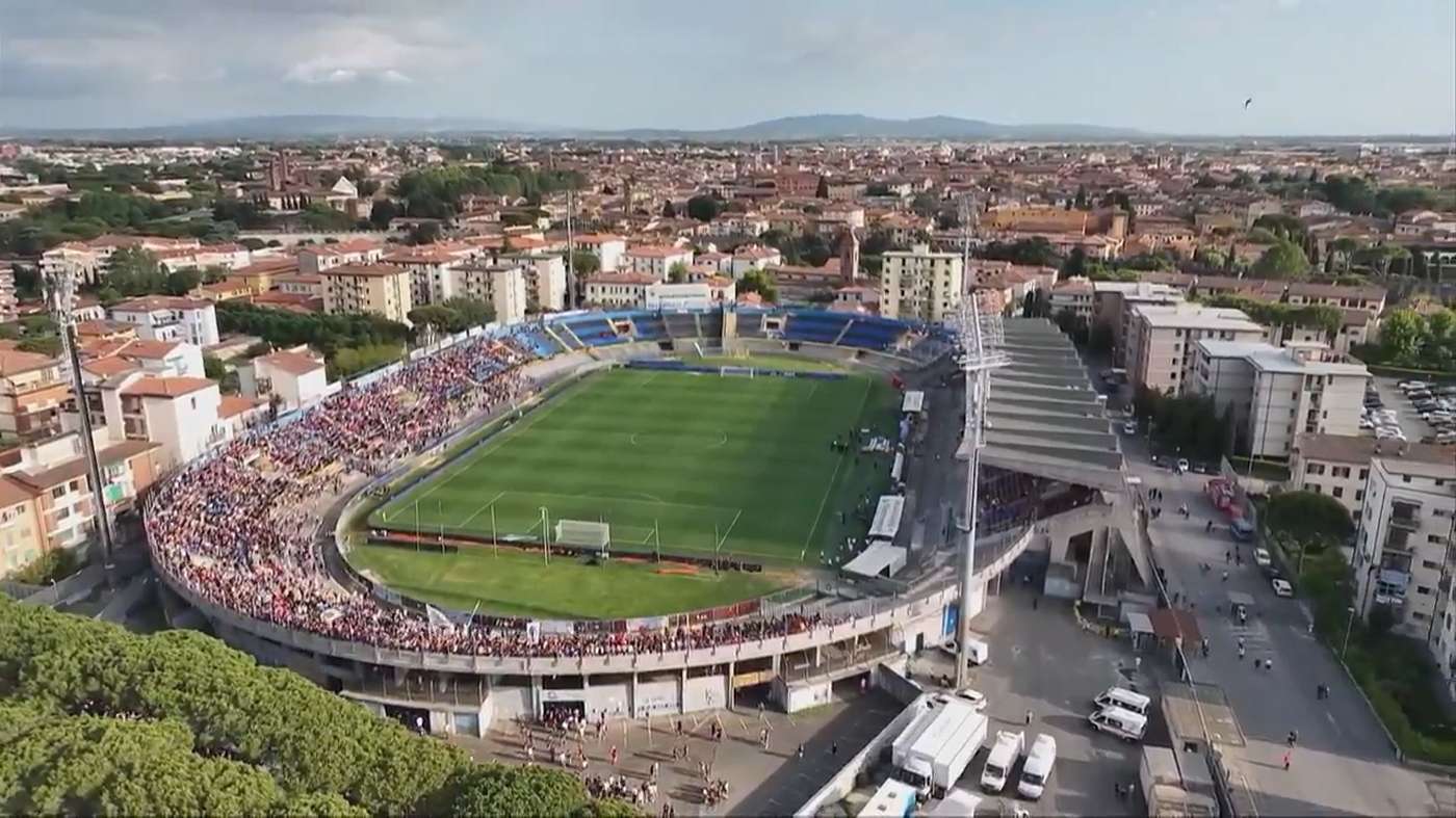 Successo in tv per finale playoff Serie B Pisa-Monza con 4K HDR e drone