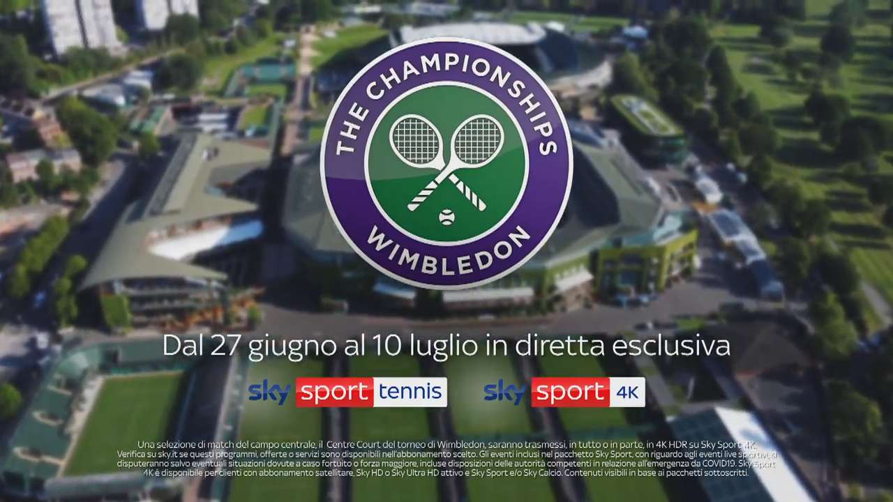Wimbledon 2022 in diretta su Sky Sport Tennis (anche in 4K) e streaming NOW