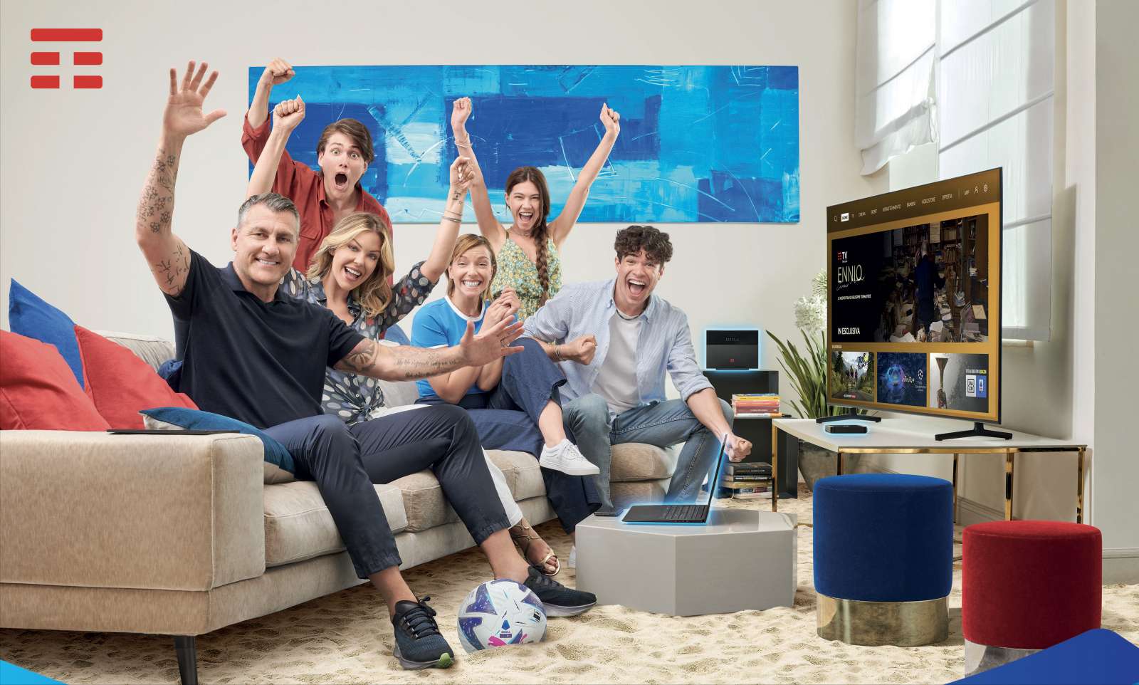 Immagine di Bobo Vieri e Costanza Caracciolo per il nuovo spot TimVision, Calcio e Sport - Scopri di più su Sport