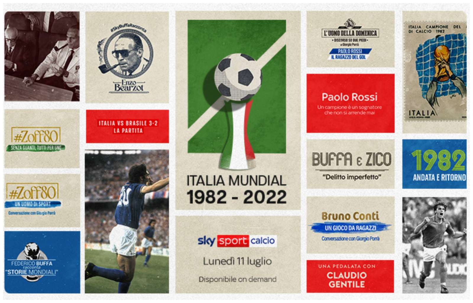 Italia Mundial, Sky Sport celebra i 40 anni della vittoria azzurra a Spagna 1982
