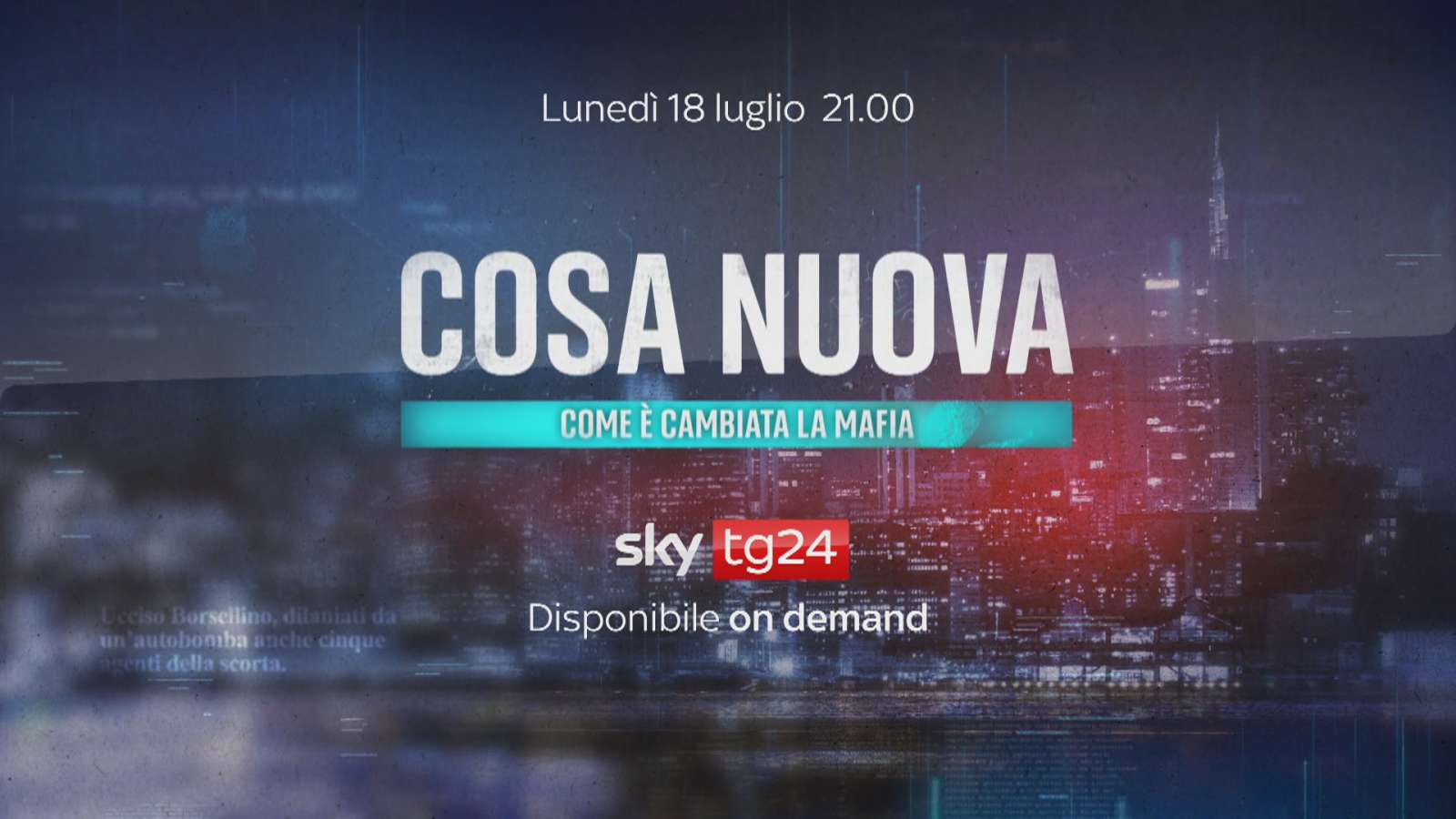 «Cosa Nostra», su Sky TG24 come è cambiata la mafia 30 anni dopo