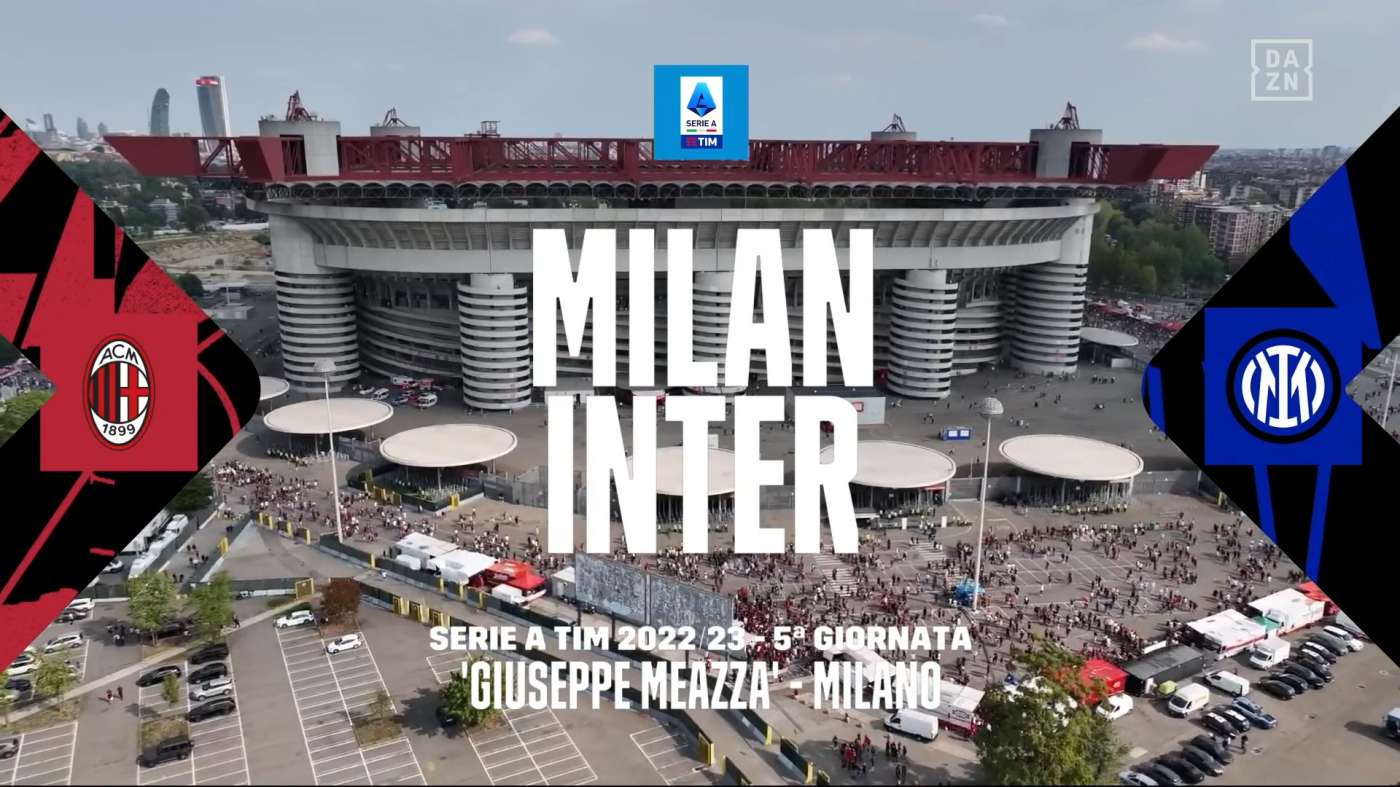Ascolti Serie A Auditel 2022-23 DAZN 5a Giornata: record stagionale con derby Milan-Inter