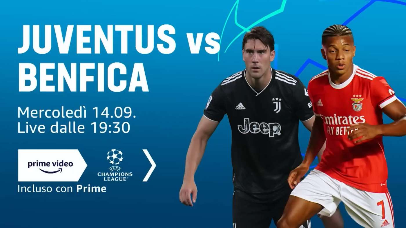 Immagine di Champions League, Juventus - Benfica (diretta esclusiva Amazon Prime Video) - Scopri di più su Sport