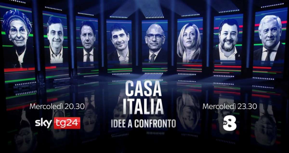 Foto - Casa Italia, idee a Confronto, su Sky TG24 (e poi TV8) tutte le risposte dei leader