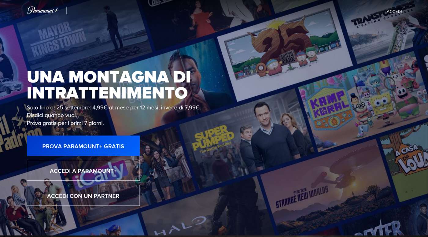 Paramount+ arriva in Italia con una ricca offerta di serie tv, film e contenuti originali