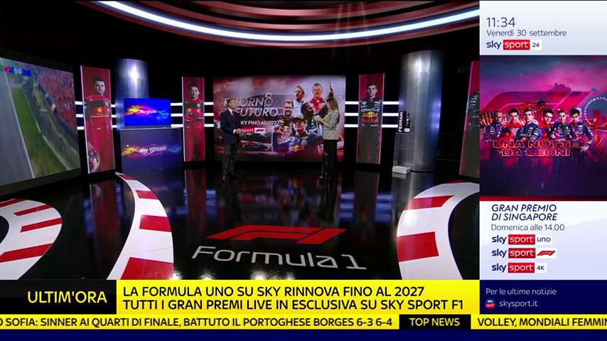 Sky annuncia il rinnovo dei diritti della Formula 1 per altri 5 anni, fino al 2027